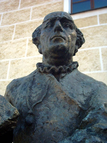 Paracelsus szobra Bajorországban