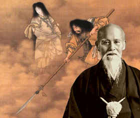 A mester Ueshiba Morihei